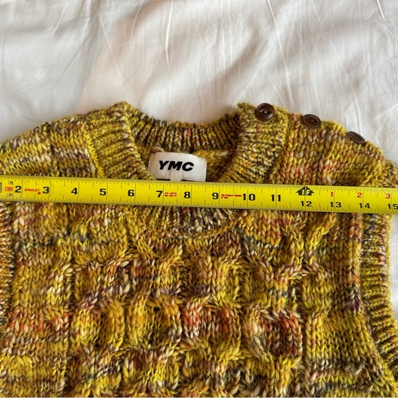 YMC Yellow Wool Blend Sweater Vest - Picture 7 of 7